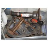 Assorted Hardware - Cords, Bottle Jack, Caster Wheels