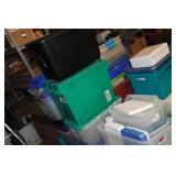 *2* Pallets of Assorted Storage Bins and Lids