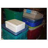 *2* Pallets of Assorted Storage Bins and Lids