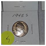 Jefferson Carded War Nickels, Qty 7