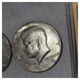 1967 Kennedy, 1968 Kennedy Halves 50c P&D