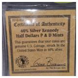 1967 Kennedy, 1968 Kennedy Halves 50c P&D