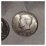 1968 Kennedy 40% and 1971 Kennedy Halfs 50c