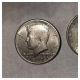 1968 Kennedy 40% and 1971 Kennedy Halfs 50c
