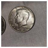 1968 Kennedy 40% and 1971 Kennedy Halfs 50c