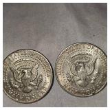 1968 Kennedy 40% and 1971 Kennedy Halfs 50c