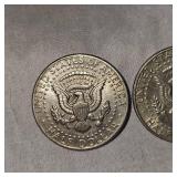 1968 Kennedy 40% and 1971 Kennedy Halfs 50c