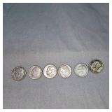 1937 Semi Key Date Canadian Quarter 25c, VF w/Toning