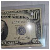 1953 $10 Silver Certificate, VF/XF