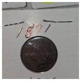 1889,1891,1899,1895,1899 Indian Head Pennies 1c VF