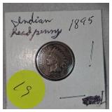 1889,1891,1899,1895,1899 Indian Head Pennies 1c VF