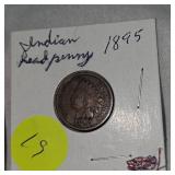 1889,1891,1899,1895,1899 Indian Head Pennies 1c VF