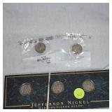 Lot of 5 War Nickels, Jeffersons 5c