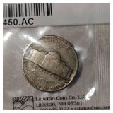 Lot of 5 War Nickels, Jeffersons 5c