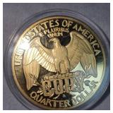 American Legends 1932 Washington Medallion/Coin 39mm 24kt Coating