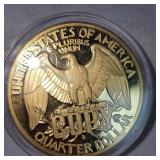 American Legends 1932 Washington Medallion/Coin 39mm 24kt Coating