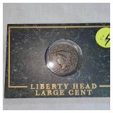 1933 Liberty Large Cent, Very Nice Encaps