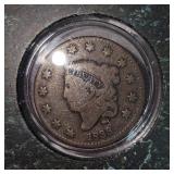 1933 Liberty Large Cent, Very Nice Encaps