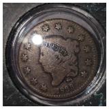 1933 Liberty Large Cent, Very Nice Encaps