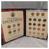 Lincoln COA Penny Display/Collection-25 Coins