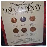 Lincoln COA Penny Display/Collection-25 Coins