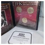 JFK Mint Mark Collection and America Nickels Collection with COA