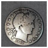 1903-O and 1912 Barber Halfs 50c