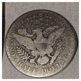 1903-O and 1912 Barber Halfs 50c