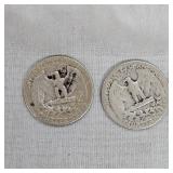 3-1952 Silver Washingtons 25c