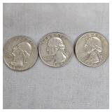 3-1964 Silver Washington 25c