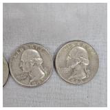 3-1964 Silver Washington 25c