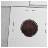 5-1901 Indian Head Pennies 1c, 4 are VF Plus