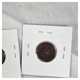 5-1901 Indian Head Pennies 1c, 4 are VF Plus