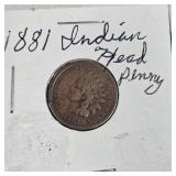 9-Indian Head Pennies 1881-1902