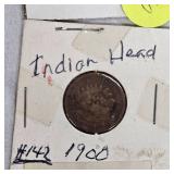 9-Indian Head Pennies 1881-1902
