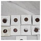 9-Indian Head Pennies 1881-1902