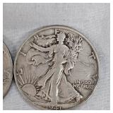 2-1941 Walking Liberty Halfs 50c