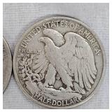2-1941 Walking Liberty Halfs 50c