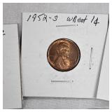 1918-1957 Carded Lot of Wheat Back Pennies (11)