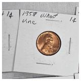 1918-1957 Carded Lot of Wheat Back Pennies (11)