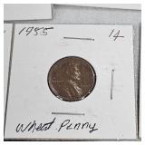 1918-1957 Carded Lot of Wheat Back Pennies (11)