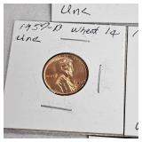 1918-1957 Carded Lot of Wheat Back Pennies (11)