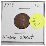 1918-1957 Carded Lot of Wheat Back Pennies (11)