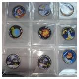 The American Space Coin Collection  Nickel and 24kt Coated Kennedys 50c-41 Coins