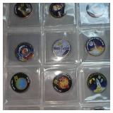 The American Space Coin Collection  Nickel and 24kt Coated Kennedys 50c-41 Coins