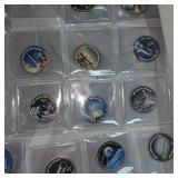 The American Space Coin Collection  Nickel and 24kt Coated Kennedys 50c-41 Coins