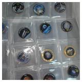 The American Space Coin Collection  Nickel and 24kt Coated Kennedys 50c-41 Coins