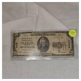 1929 Marine Exchange Bank of Milwaukee, WI $20 Note-From The US Service Bank