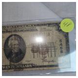 1929 Marine Exchange Bank of Milwaukee, WI $20 Note-From The US Service Bank
