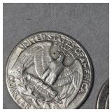3-1960 Silver Washingtons 25c